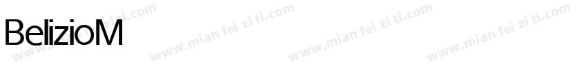 Belizio Medium字体转换